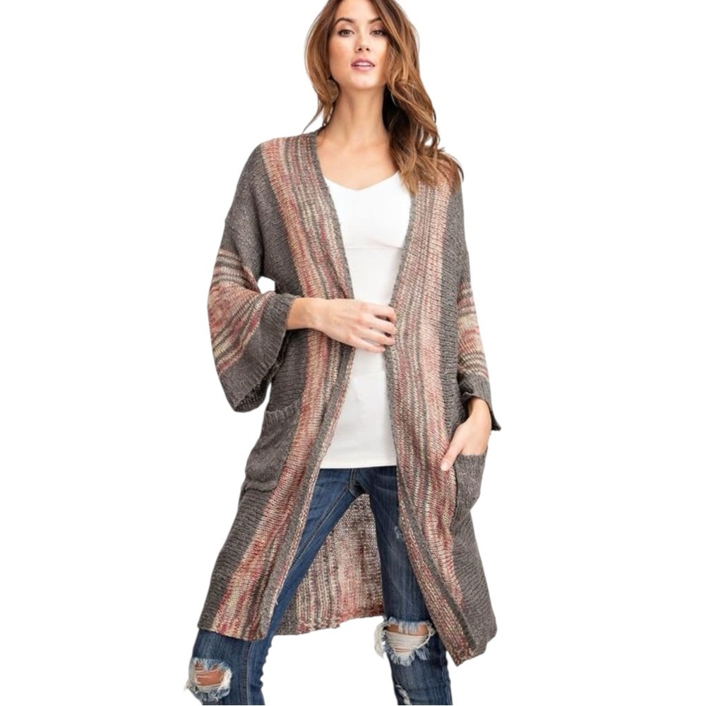 Easel Boho Cardigan Sweater Size M/L